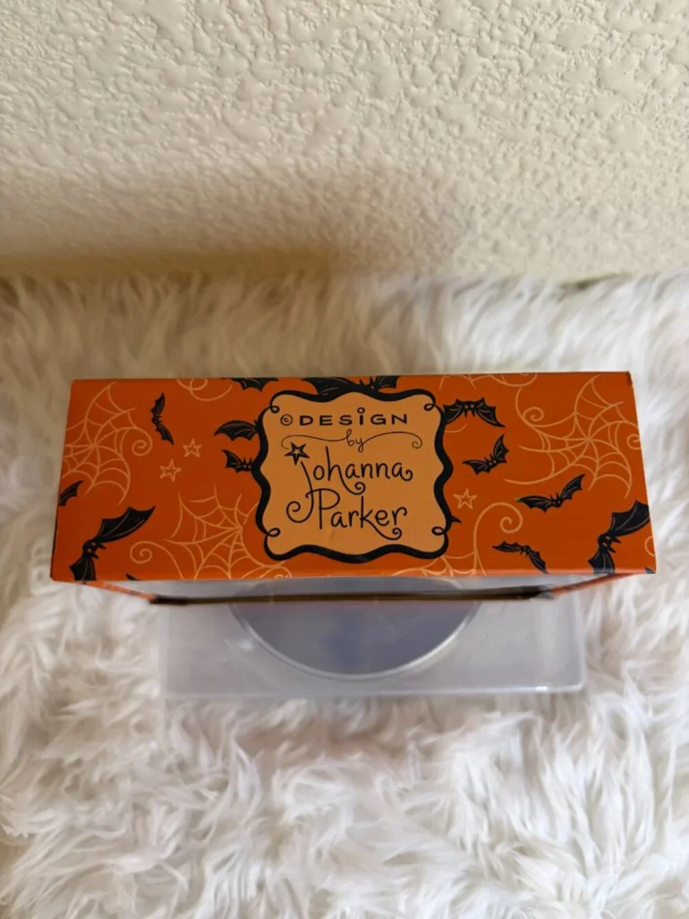Johanna Parker Halloween Candy Corn Salt Pepper Shakers Ceramic Set of 2 NIB